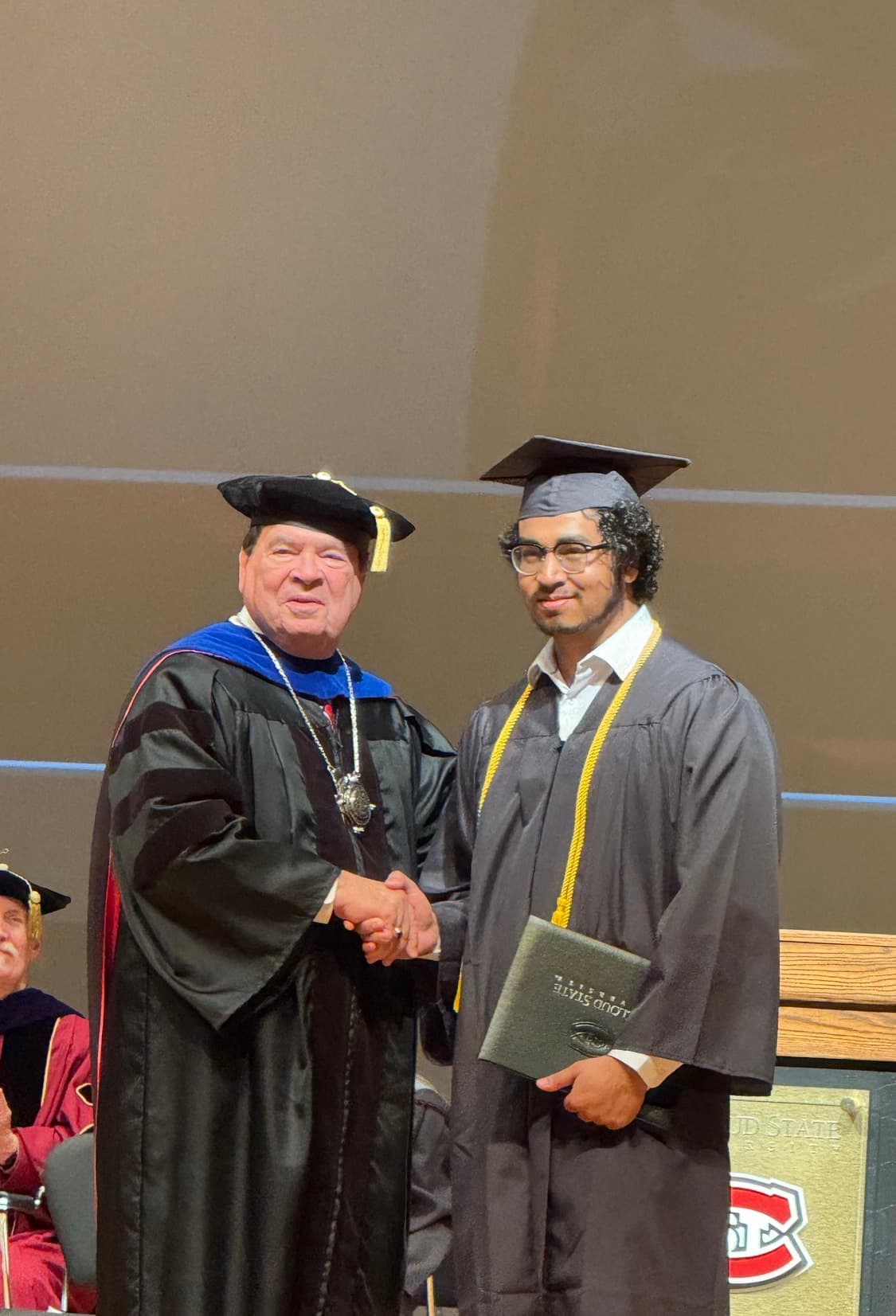 Ashesh Nepal at his St. Cloud State University graduation ceremony